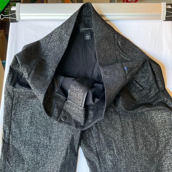 Lane Bryant Women Formal Straight Leg Pants size 24, Shinning Black - Picture 9 of 13